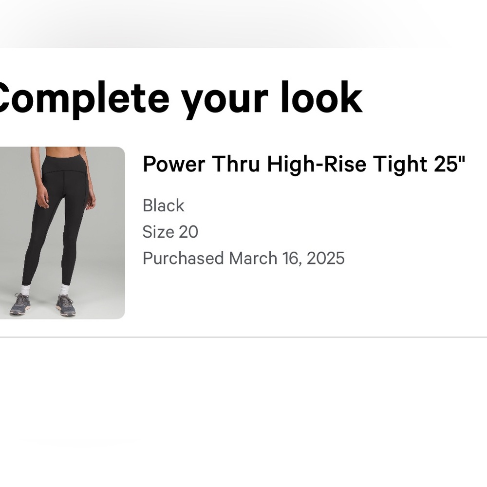 Lululemon Athletica Charcoal Leggings size 18 - Picture 4 of 4